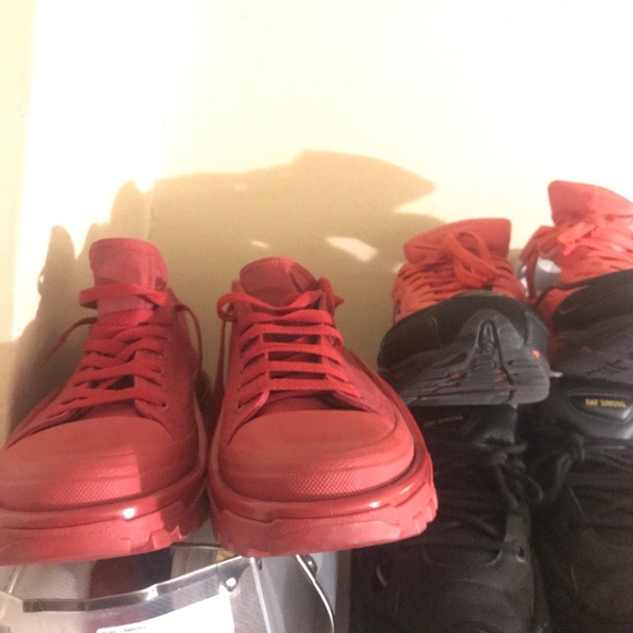 Raf Simons Detroit Runner Sneakers Power Red - Picture 2 of 5